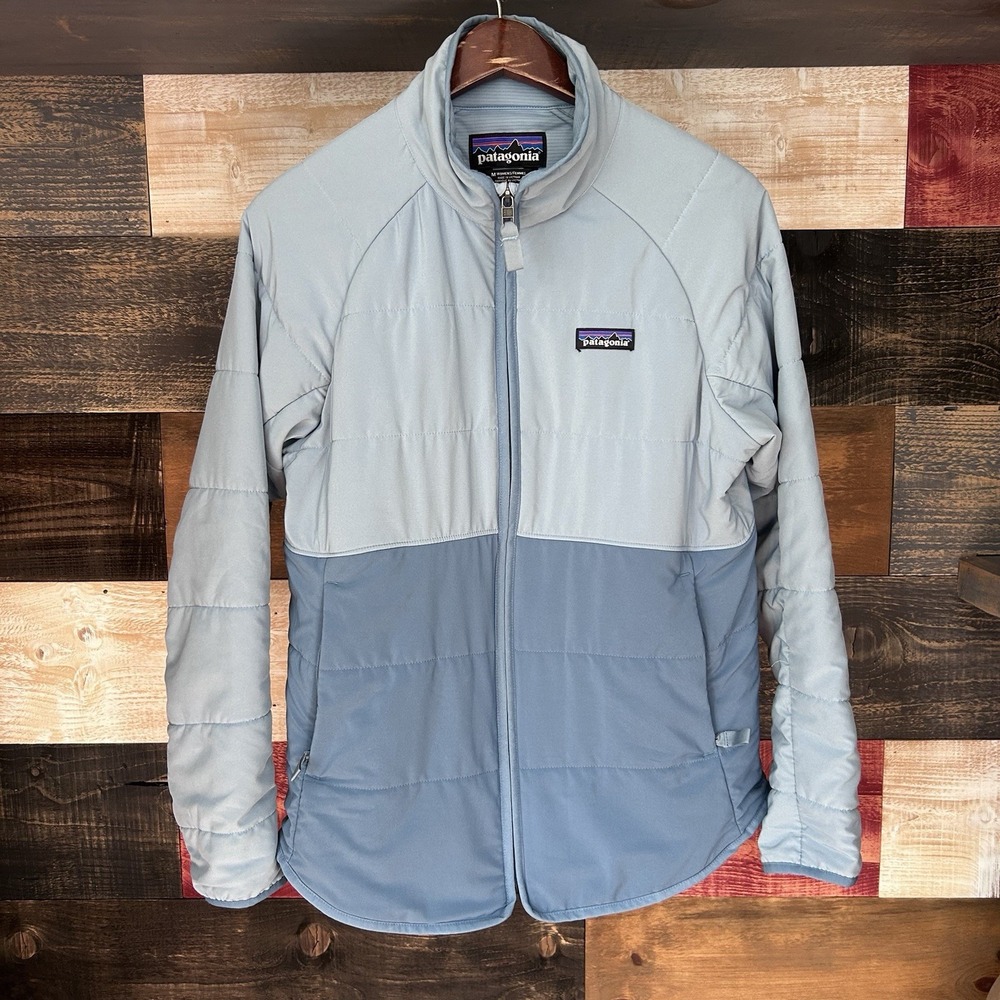 Patagonia Pack In Jacket Womens Two Tone Blue Puffer Full Zip M 20955